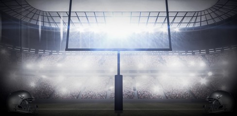 Composite image of american football helmet