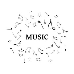 Vector Illustration of an Abstract Music Design