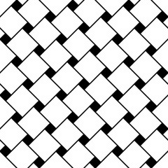 Vector modern seamless geometry pattern squares, black and white abstract geometric background, pillow print, monochrome retro texture, hipster fashion design