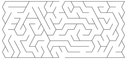 Labyrinth in panorama format