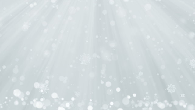 Christmas Background and Winter Snow Fall with seamless loop. Looping motion design.