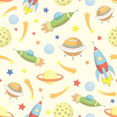 vector seamless space  pattern 