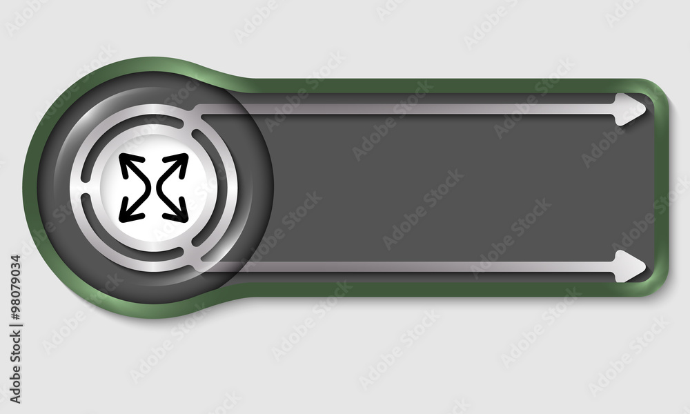 Poster dark button for your white text and arrows