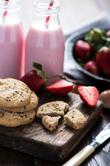 Serving refreshing summer breakfast