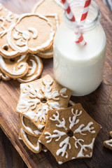 Homemade gingerbread Christmas cookies