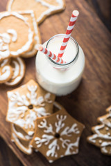 Homemade gingerbread Christmas cookies