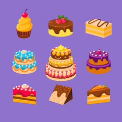 Cakes and Desserts Set