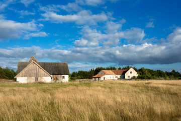 Fototapeta na wymiar Old farm on the island Fårö, Sweden.