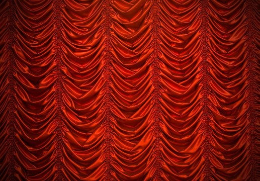 Close up of the retro elegant theater