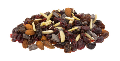 Chocolate plus nuts and cranberry trail mix