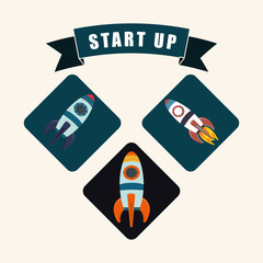 Start up icons design 