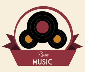 Obraz premium Retro technology design 