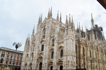 Fototapeta na wymiar milan Cathedral