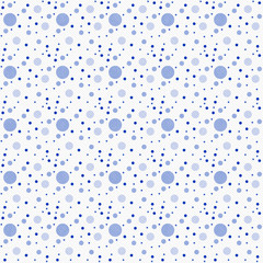 Blue and White Polka Dot  Abstract Design Tile Pattern Repeat Ba