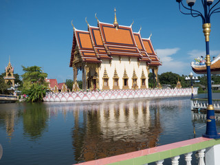 Temple Wat Plai Leam at Ko Samui