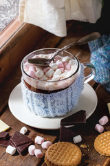 Hot chocolate with marshmallows