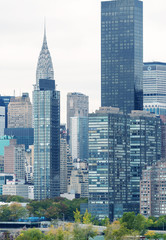 Fototapeta na wymiar Spectacular view of Midtown Manhattan from Queens, New York