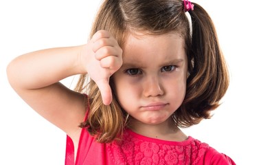 Kid doing bad signal