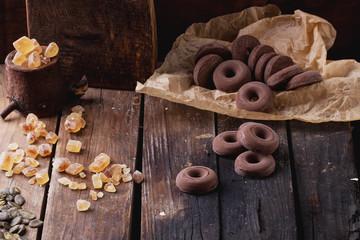 Chocolate rings cookies