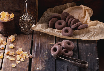 Chocolate rings cookies