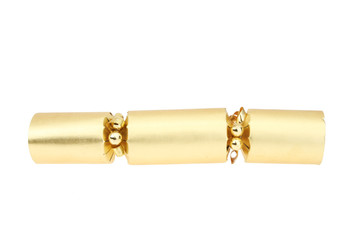 Gold foil Christmas cracker