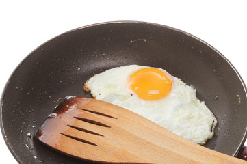 Fried egg in a pan