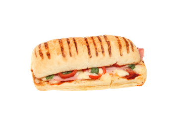 Ham cheese tomato pannini