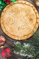 Christmas apple pie.