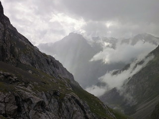 mountain panorama afrer the storm
