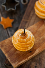 Pear baked in pastry