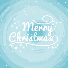 Christmas Greeting Card. Vector typography.