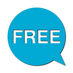 Speech Bubble free with shadow