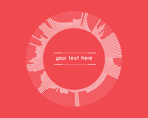 Abstract futuristic infographics