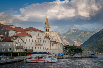 Fototapeta premium Perast historical town in Montenegro