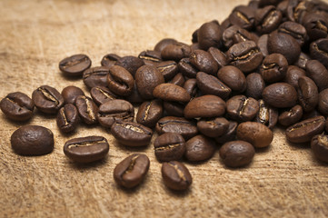 Kaffeebohnen freigestellte