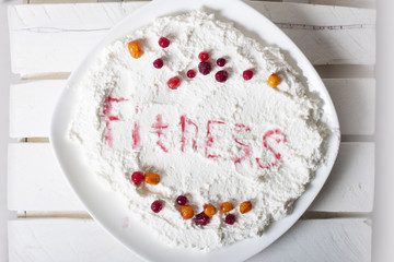 portion of cottage cheese with berries