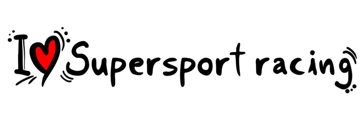 Supersport racing love