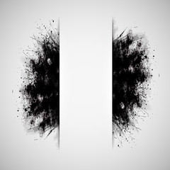 cloud explosion of black dirt grunge style