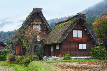 Fototapeta na wymiar japan Traditional House in Shirakawago