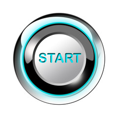 Start button isolated on white background