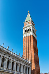 Fototapeta na wymiar The Campanile of Basilica San Marco, Venice