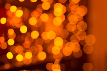 Orange lights in dark background