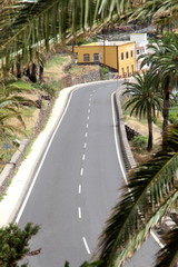 Fototapeta premium Straße auf La Gomera 