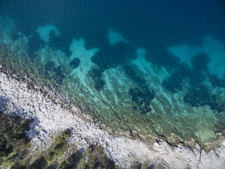 Adriatic coastline from above