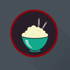 Mashed potatoes icon
