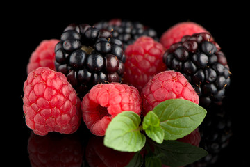 Blackberry and raspberry