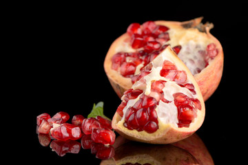 Ripe pomegranate fruit