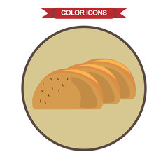 Bread slices icon
