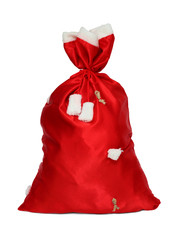 christmas santa claus red bag