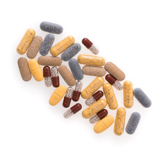 Different pills and capsules